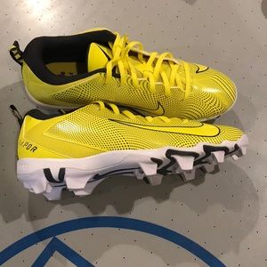 COPY - Yellow Nike Vapor Cleats M 10.5 NWOT